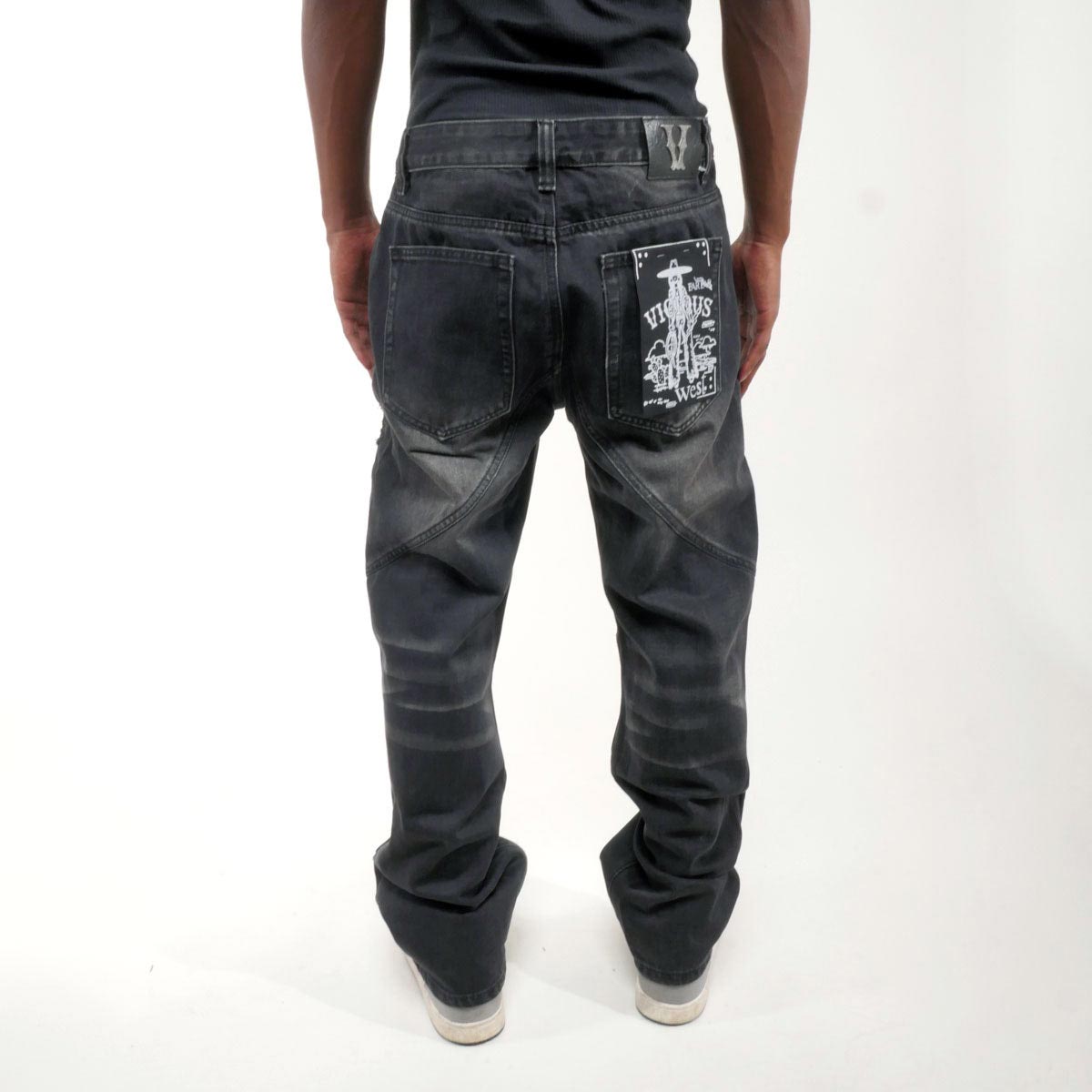 Vortex stacked grommet denim pant