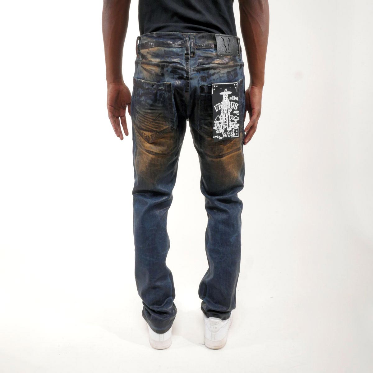 Vicious distressed denim pant by Vicious, view 8