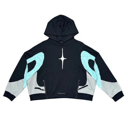 Neopanel cropped hoodie