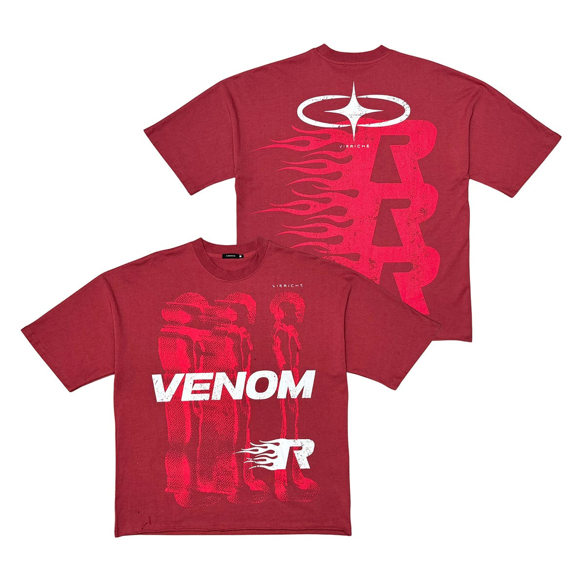Venom cropped crew/tee 2pc combo