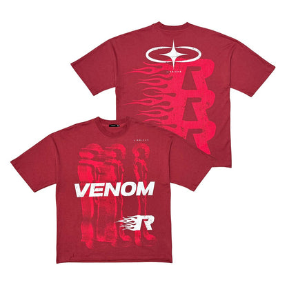Venom cropped crew/tee 2pc combo