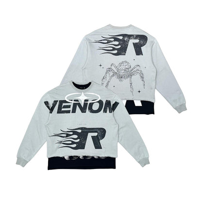 Venom cropped crew/tee 2pc combo