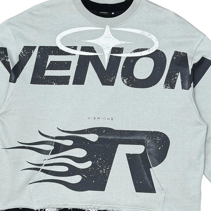 Venom cropped crew/tee 2pc combo