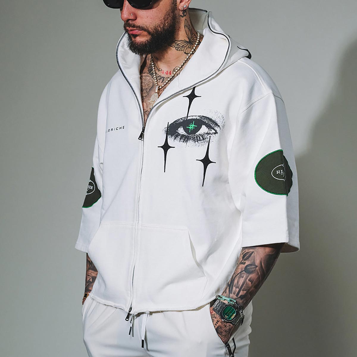 Digiworld zip hoodie by Vie+Riche, view 1