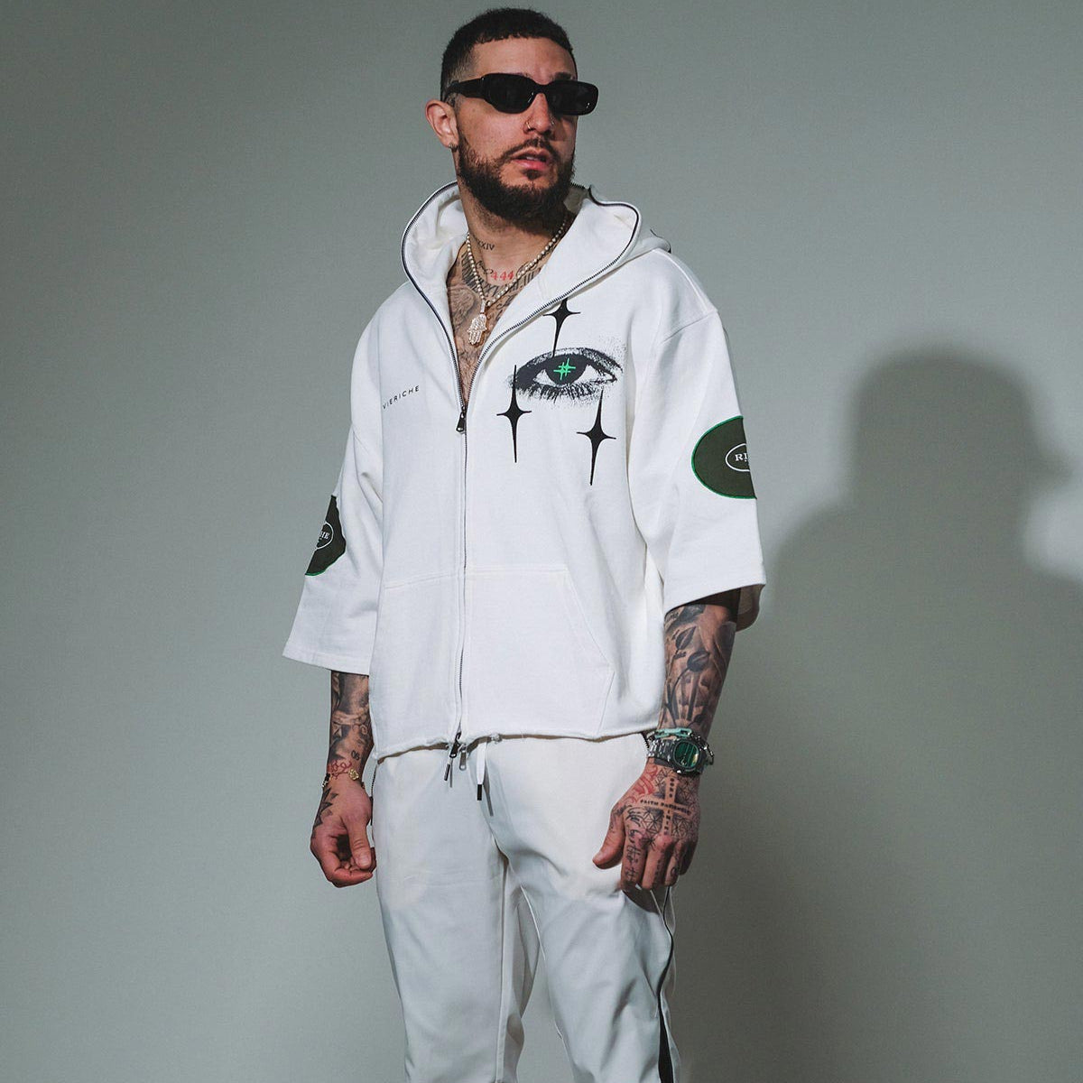 Digiworld zip hoodie by Vie+Riche, view 9