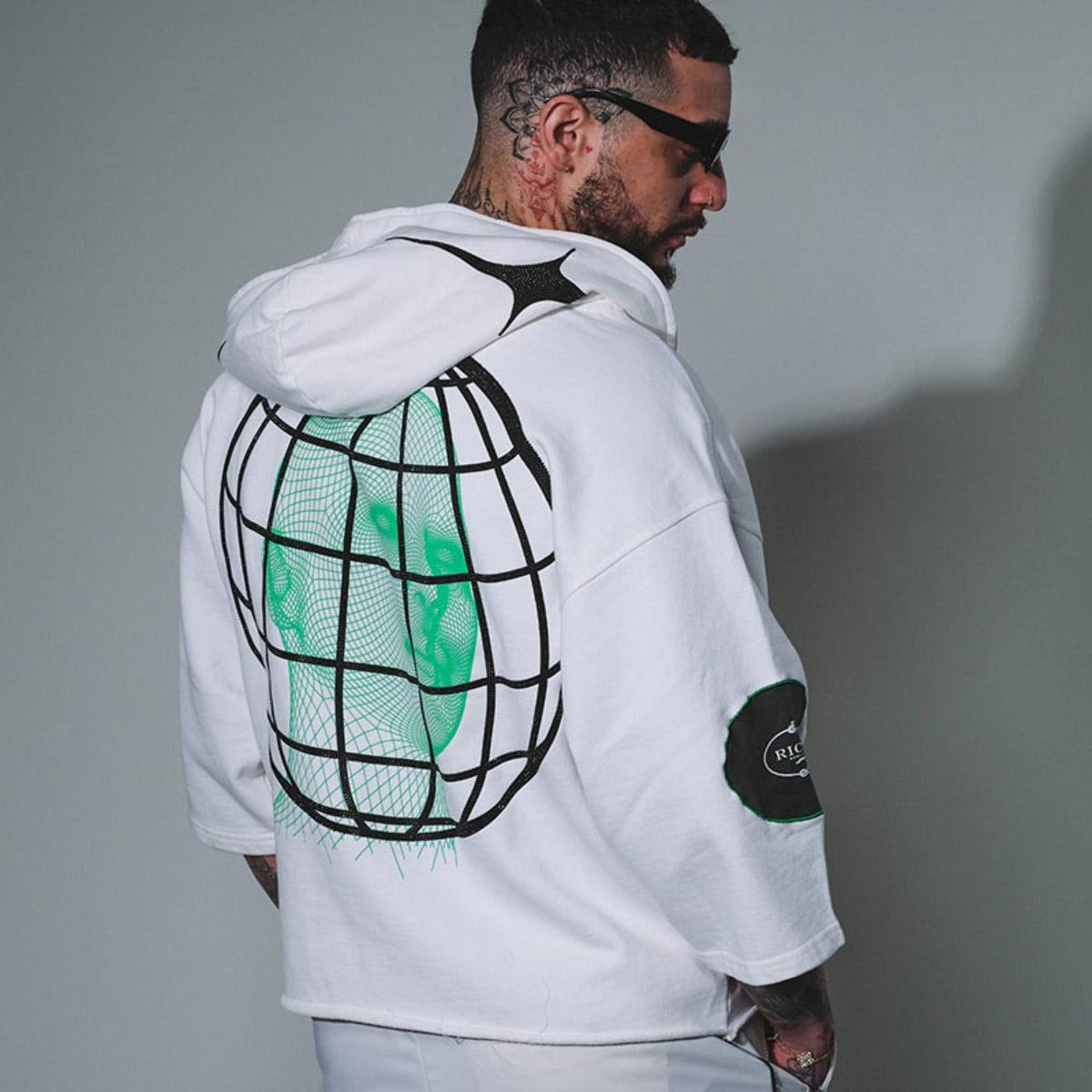 Digiworld zip hoodie by Vie+Riche, view 13