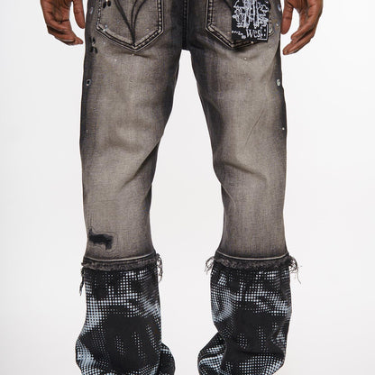 Rhinestone embellished denim pant By Vicious-9