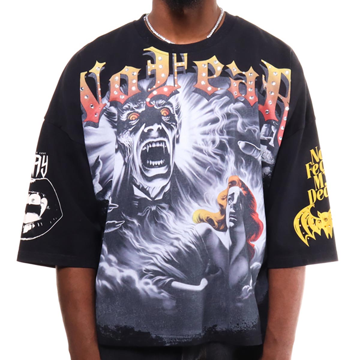 No fear 3/4 sleeve tee