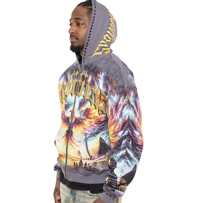 Ambitions stray full-zip hoodie