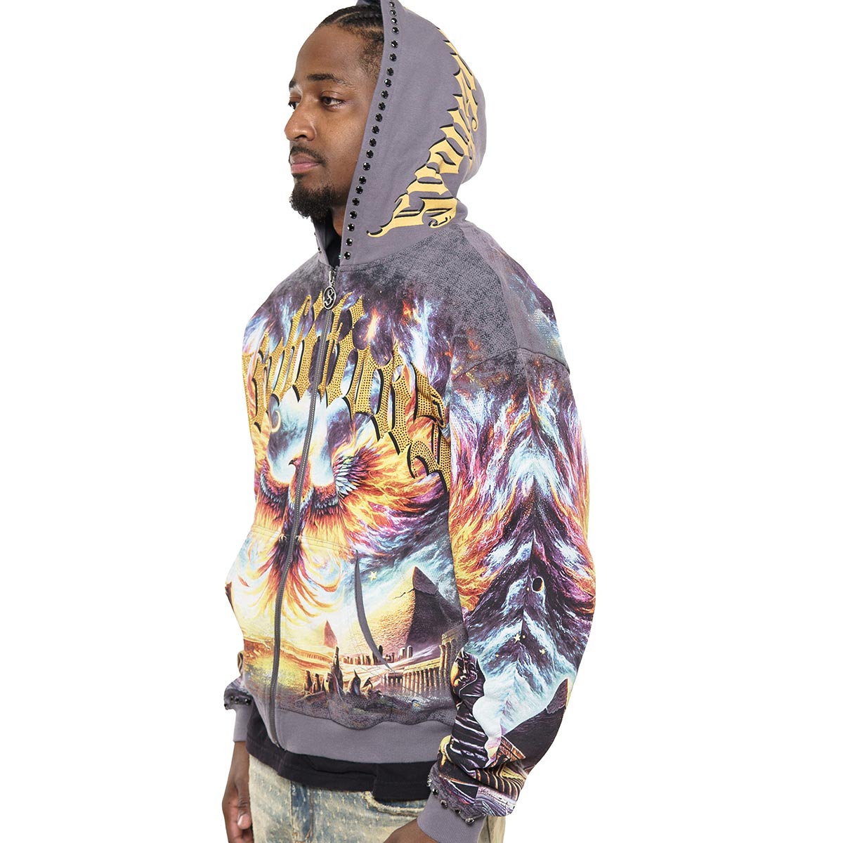 Ambitions stray full-zip hoodie by Stray, view 3