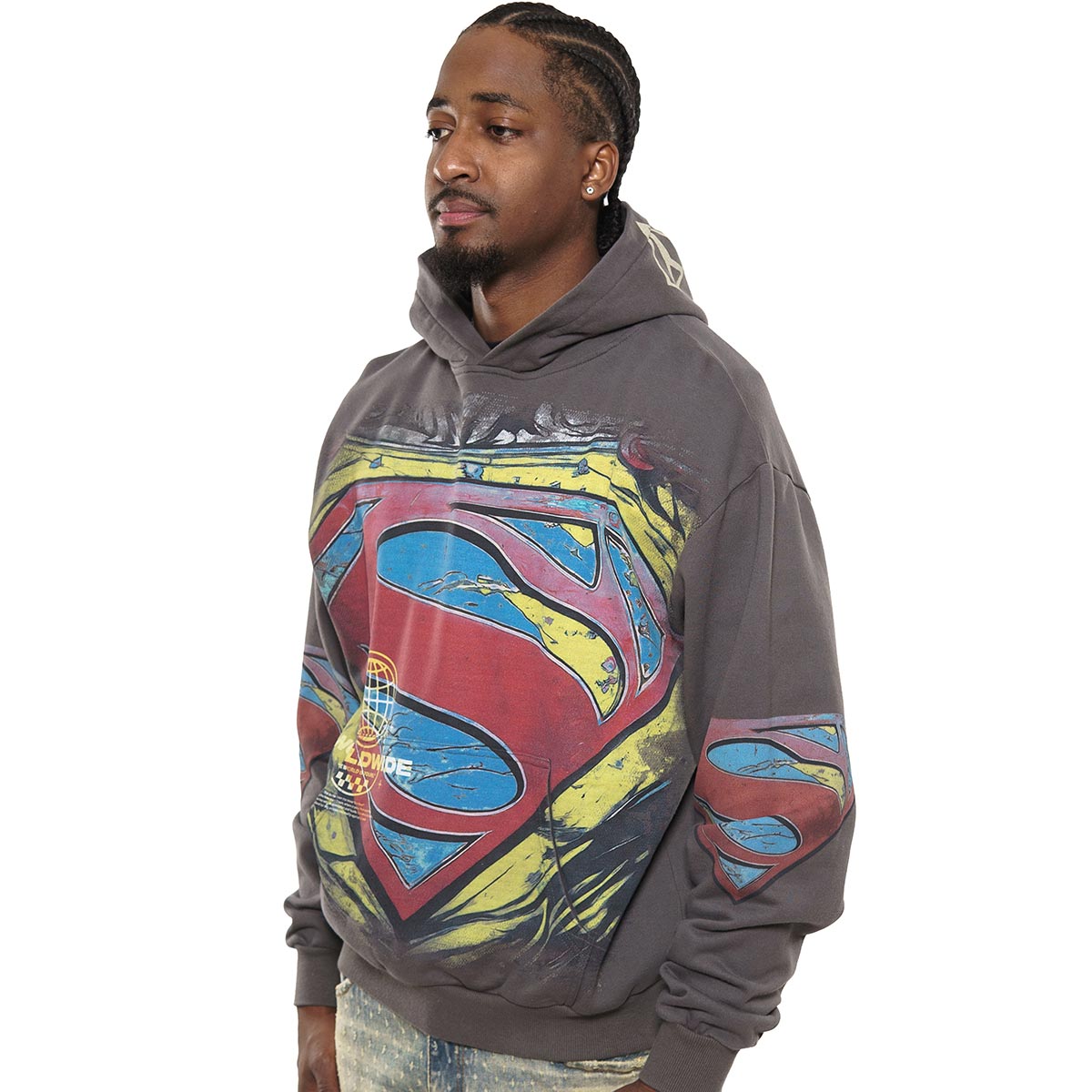 Man of steel stray pullover hoodie by VIERICHEPARIS, view 7