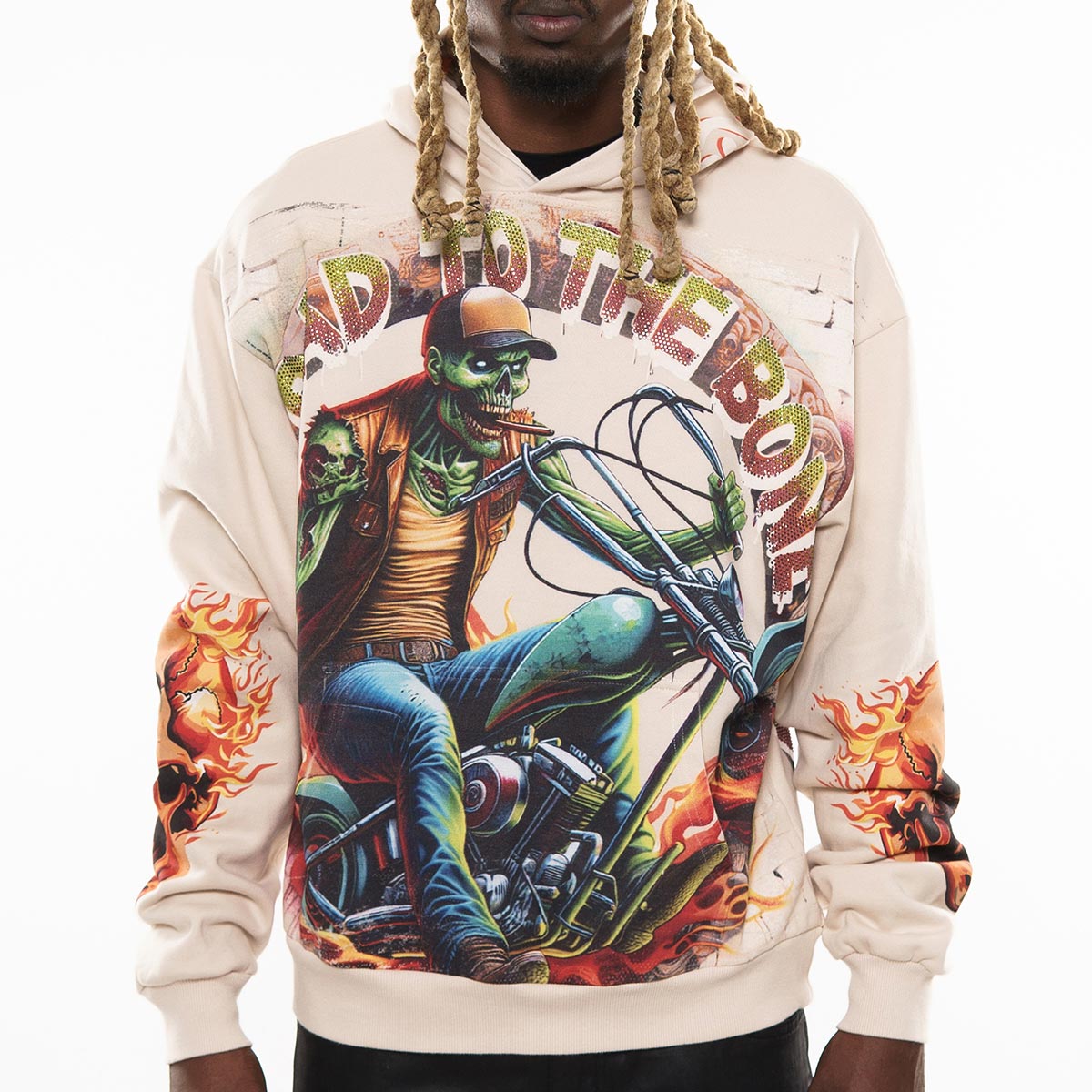 Bad to the bone stray pullover hoodie