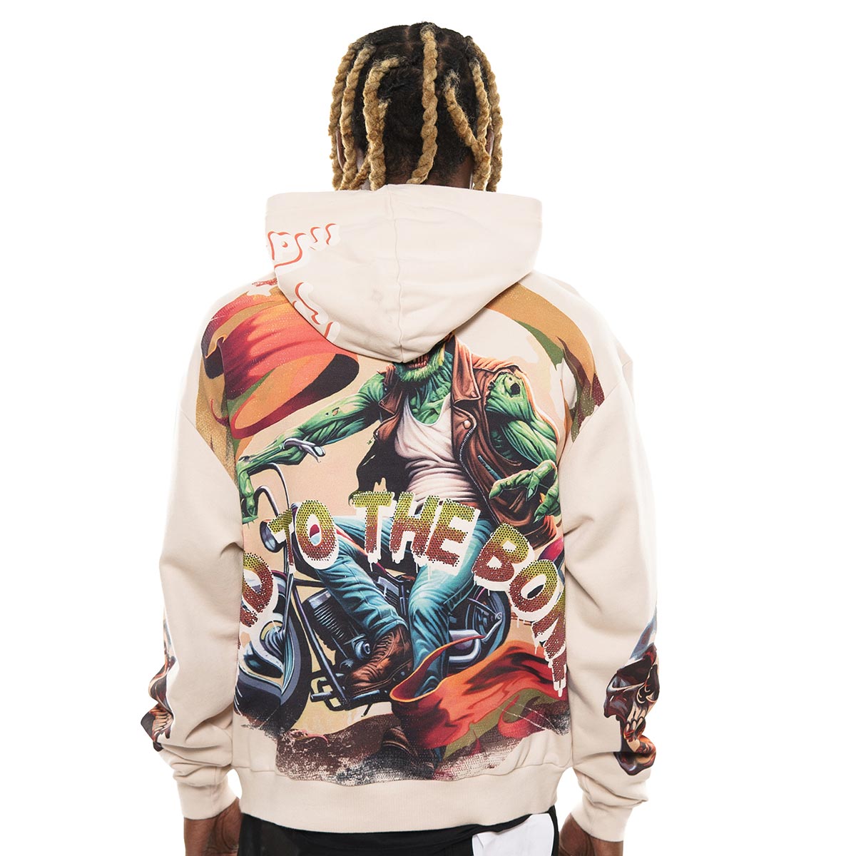 Bad to the bone stray pullover hoodie