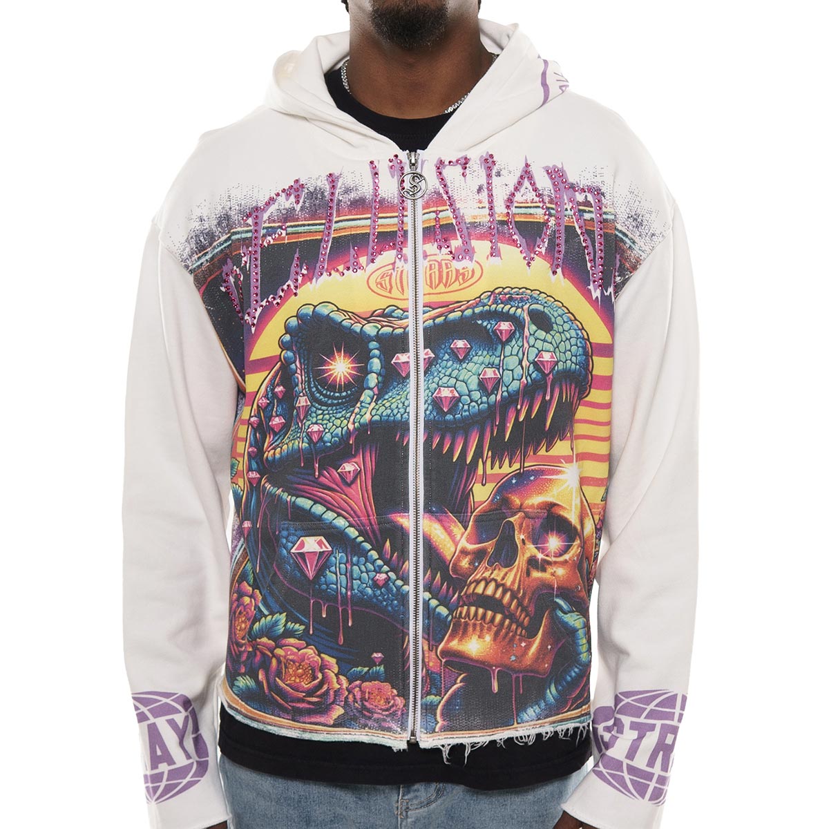 Delusions stray full-zip hoodie by Stray, view 11