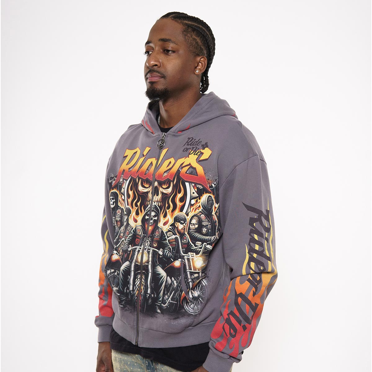 Riders stray full-zip hoodie by Stray, view 2