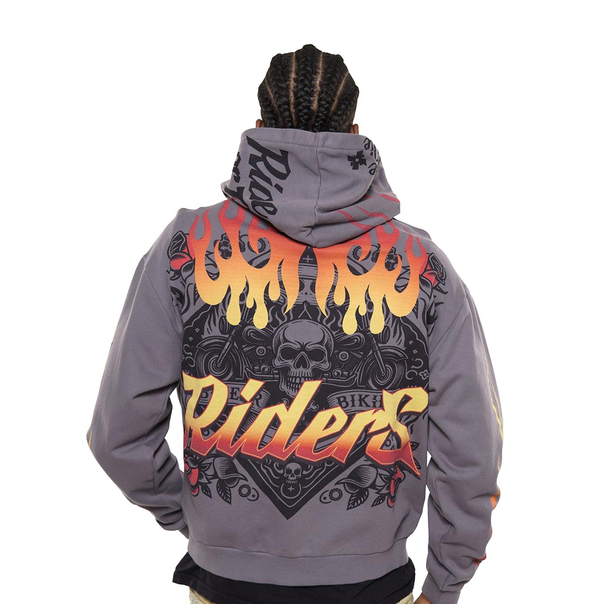 Riders stray full-zip hoodie by Stray, view 4