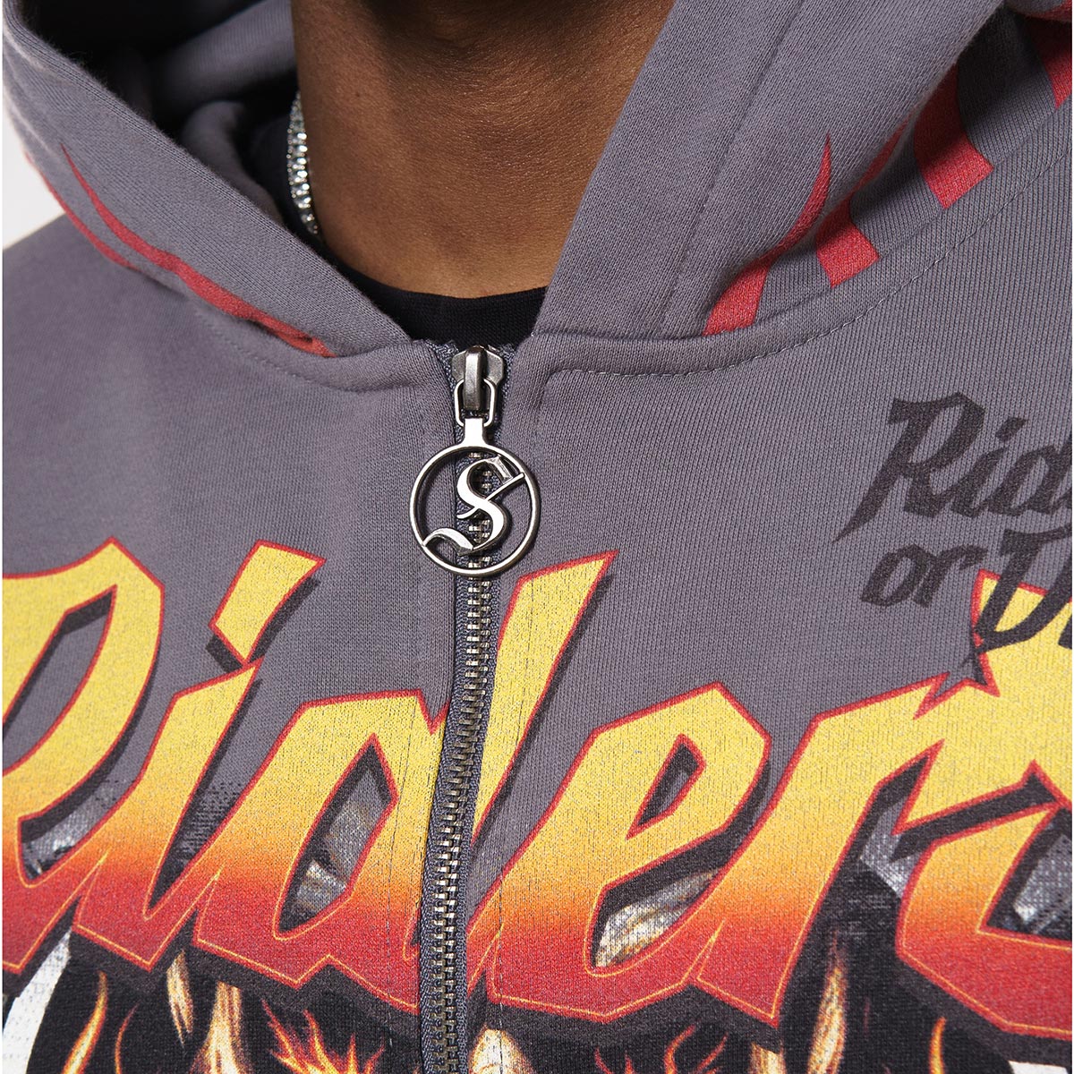 Riders stray full-zip hoodie by Stray, view 7