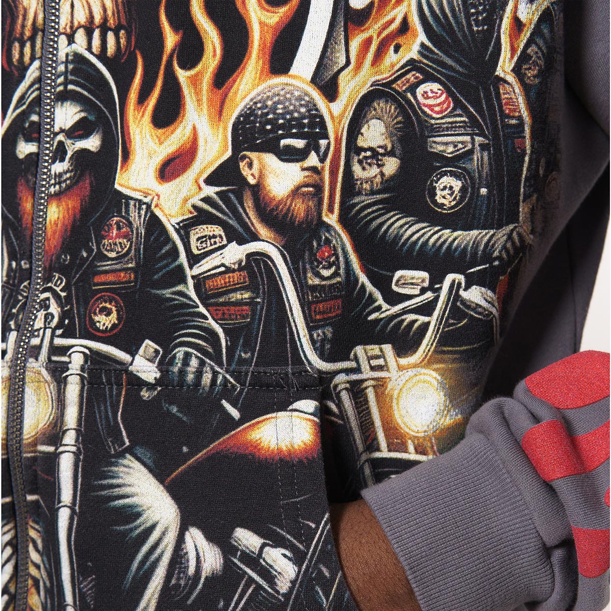 Riders stray full-zip hoodie by Stray, view 8
