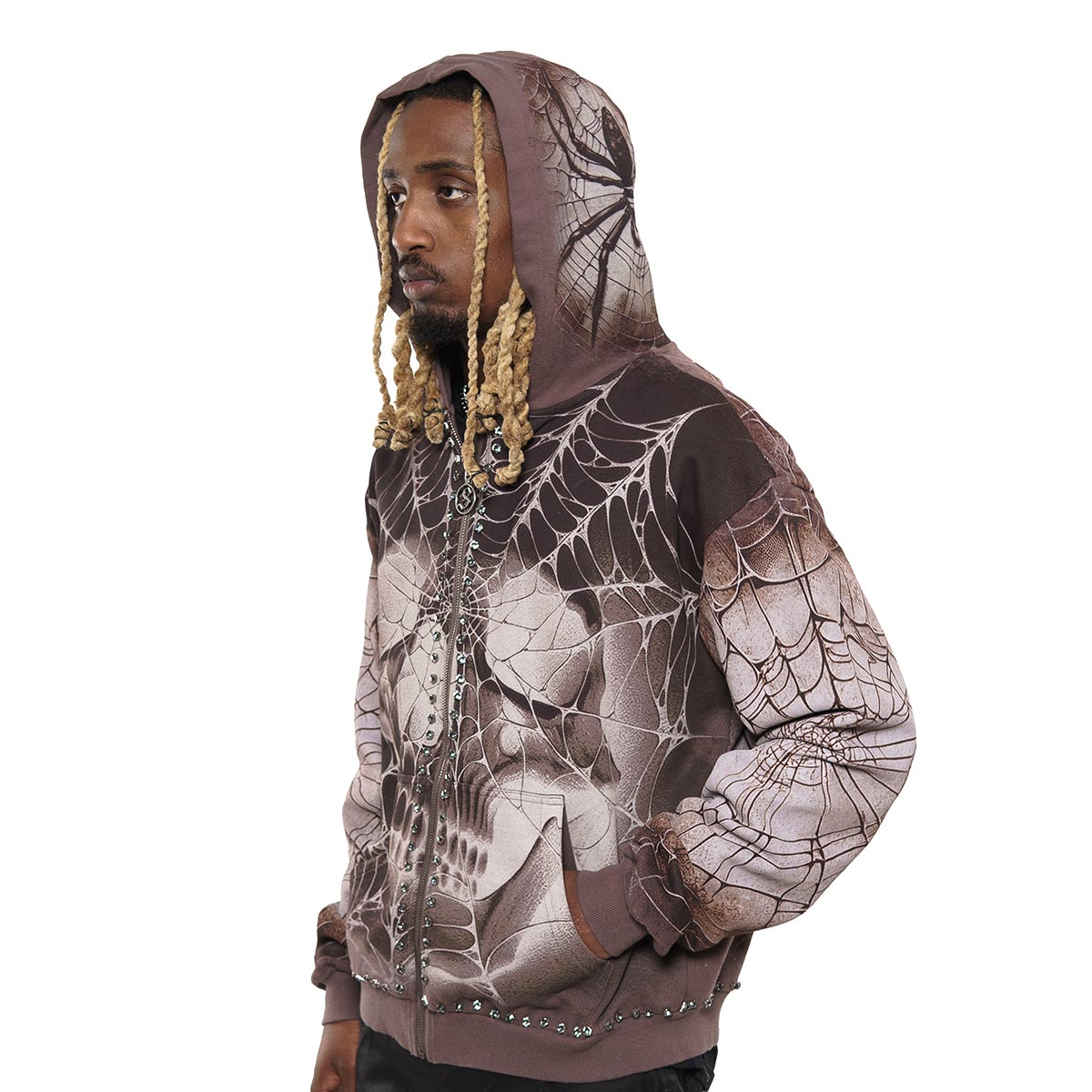 Spider stray full-zip hoodie
