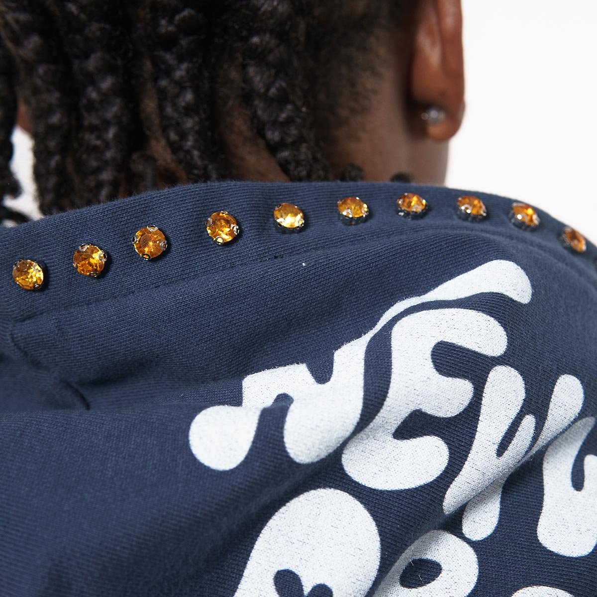 Vamp skull stray full-zip hoodie