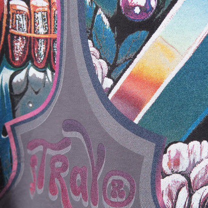 Vamp skull stray full-zip hoodie