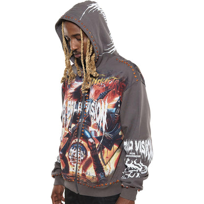 A bold vision stray full-zip hoodie