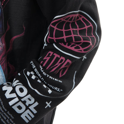 Biker stray full-zip hoodie