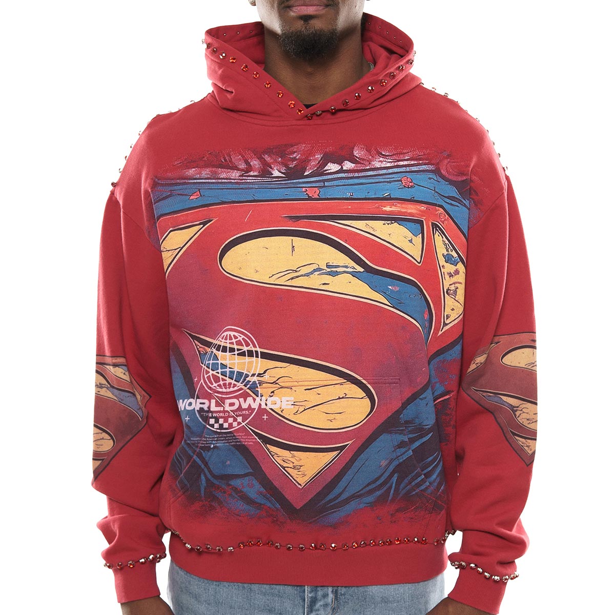 Man of steel stray pullover hoodie By Stray-21
