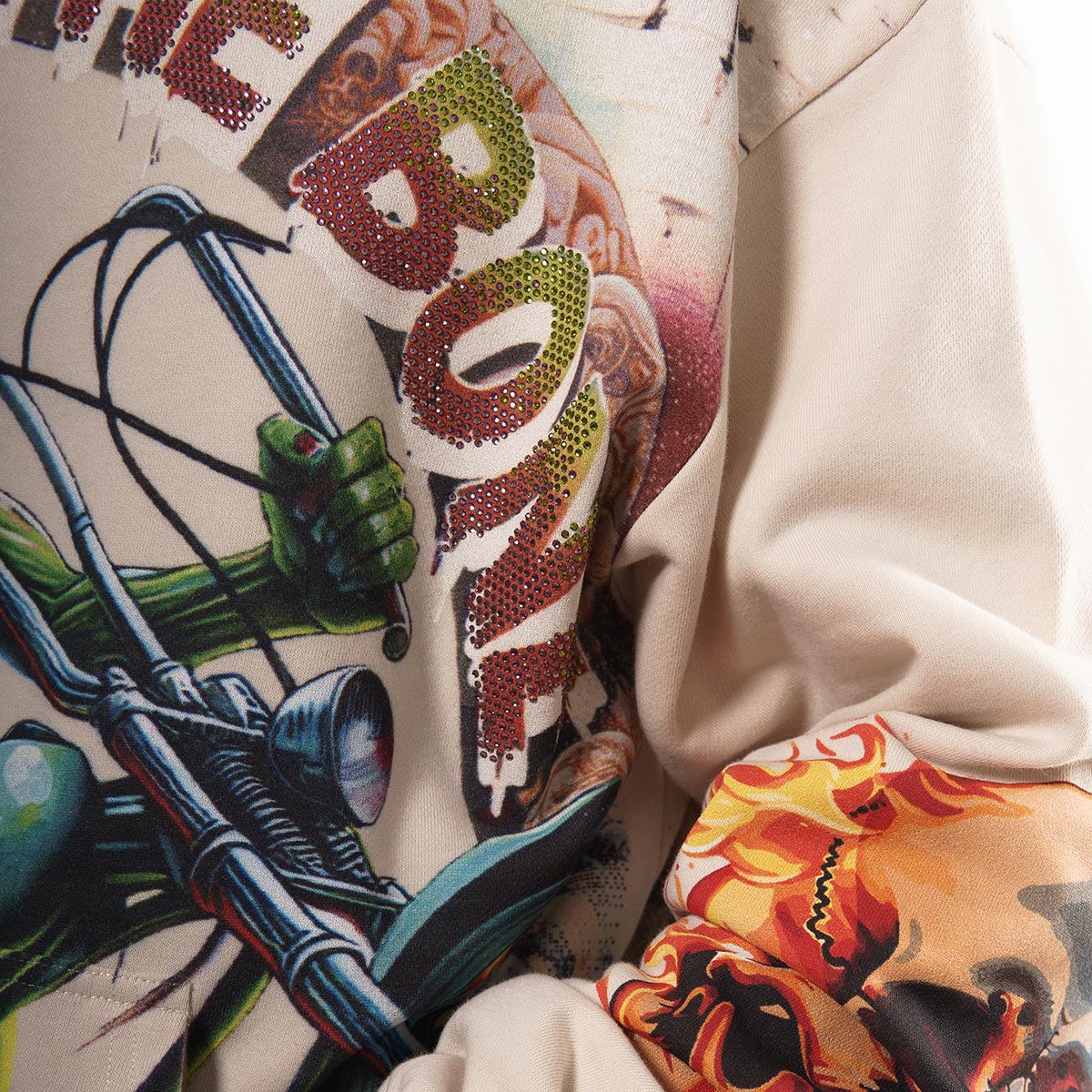 Bad to the bone stray pullover hoodie