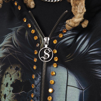 Zombie cyborg stray full-zip hoodie