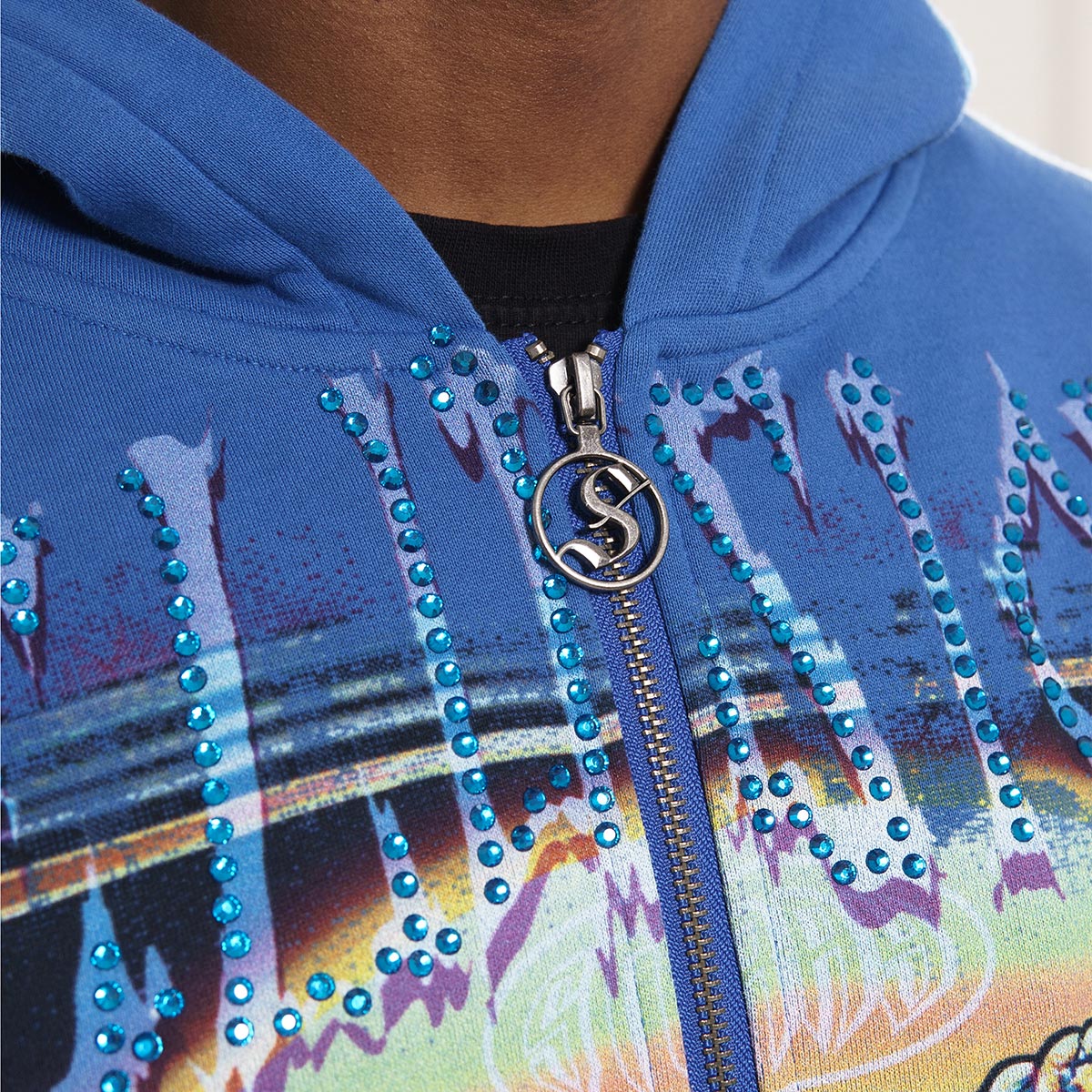 Delusions stray full-zip hoodie