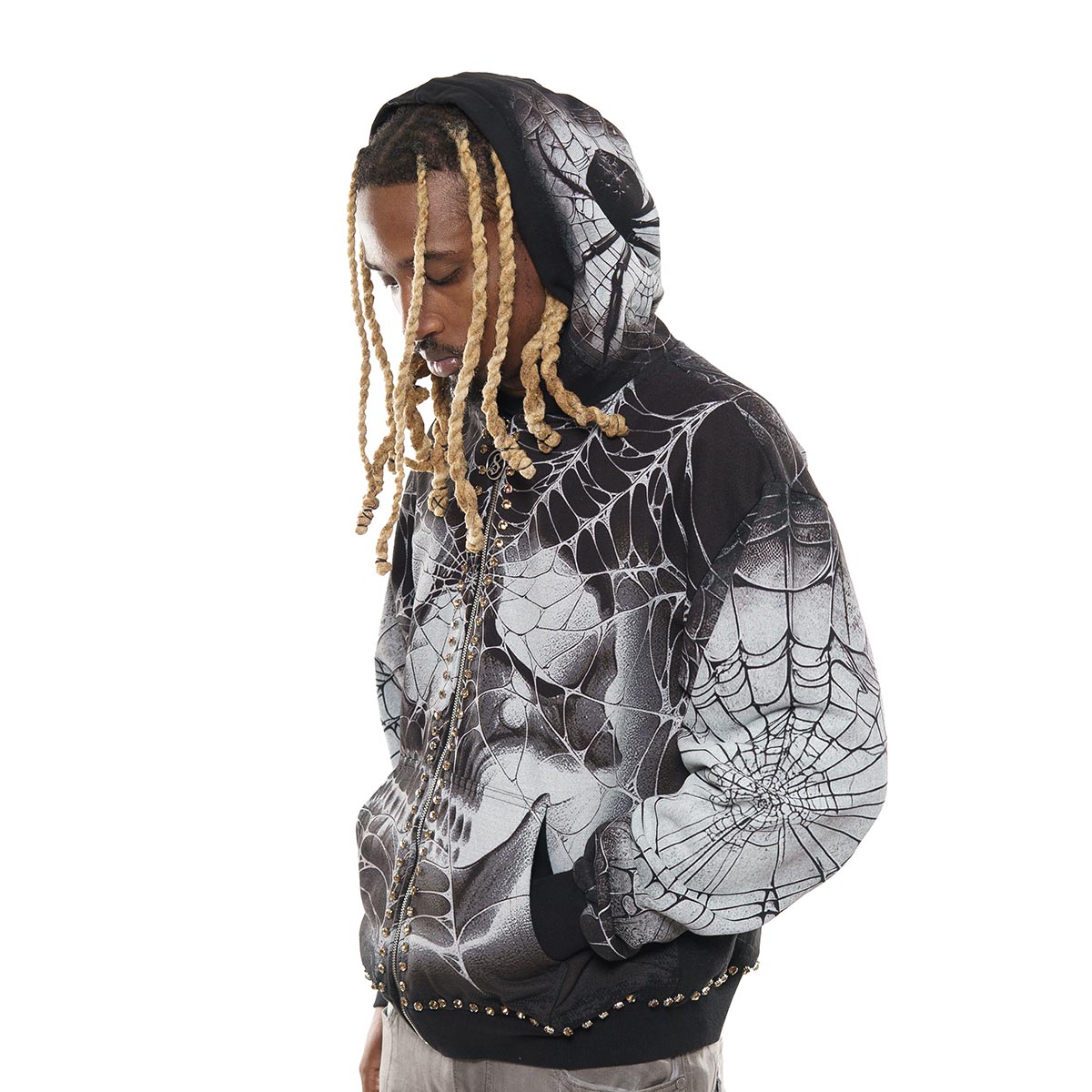 Spider stray full-zip hoodie
