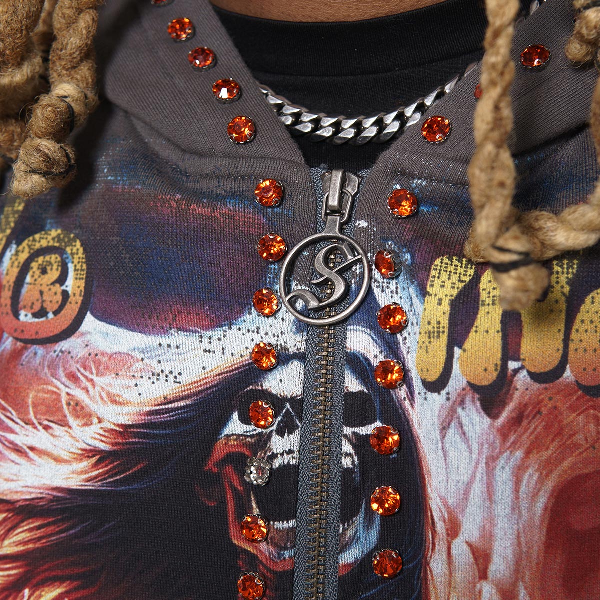 A bold vision stray full-zip hoodie