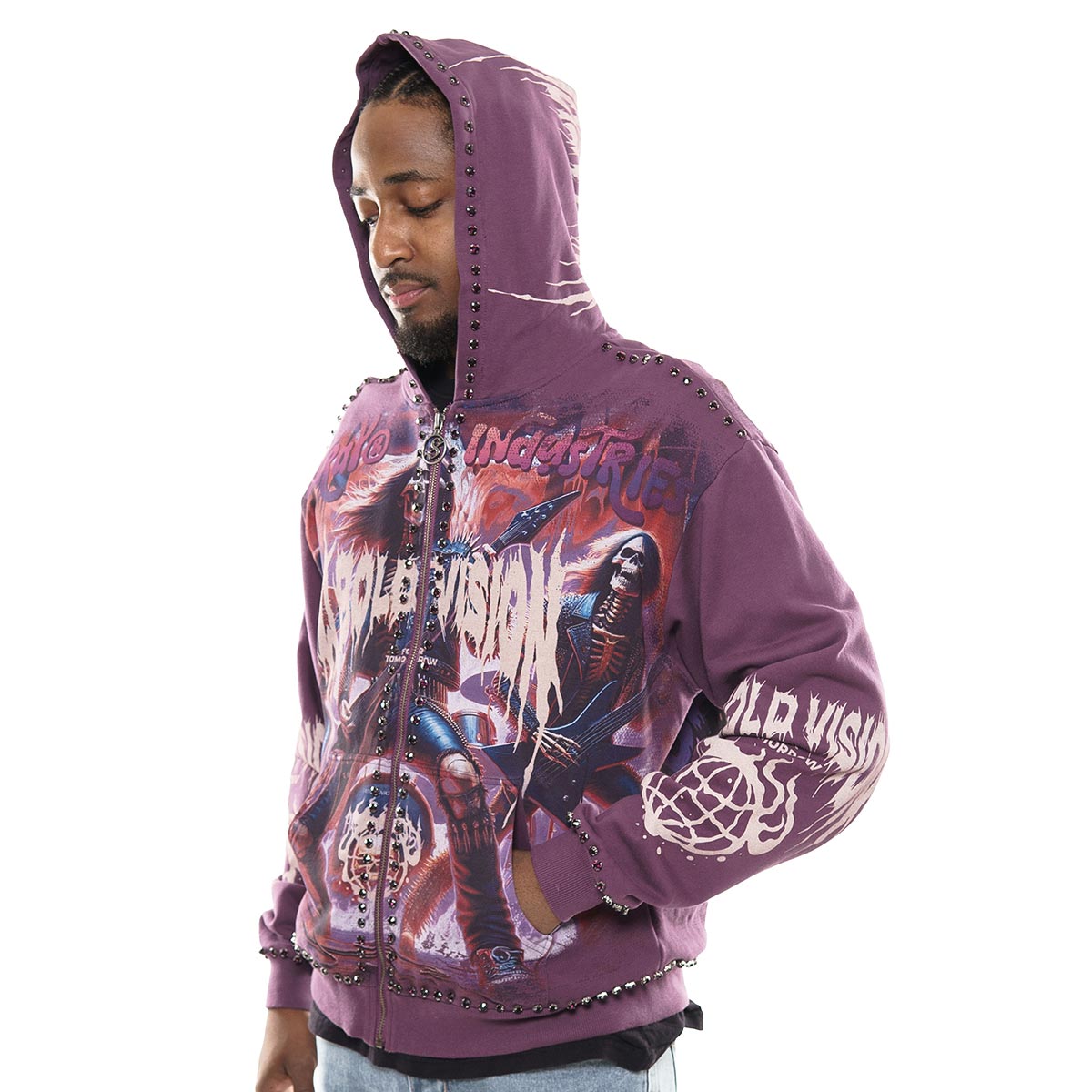 A bold vision stray full-zip hoodie