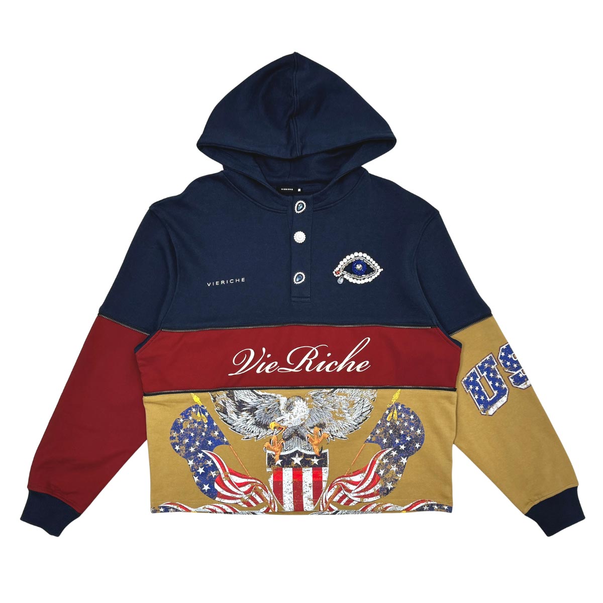Mixmatch dreams hoodie by Vie+Riche, view 8