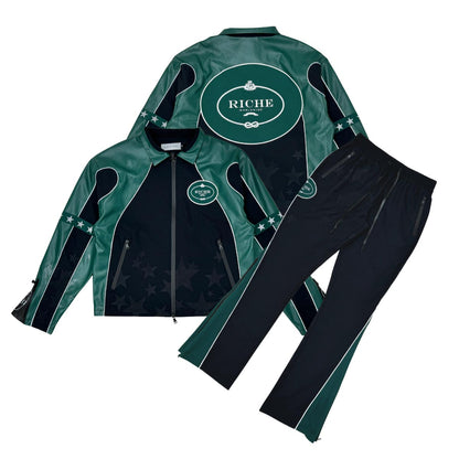 Star studded nylon jacket set By Vie+Riche-11