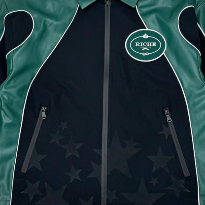 Star studded nylon jacket set