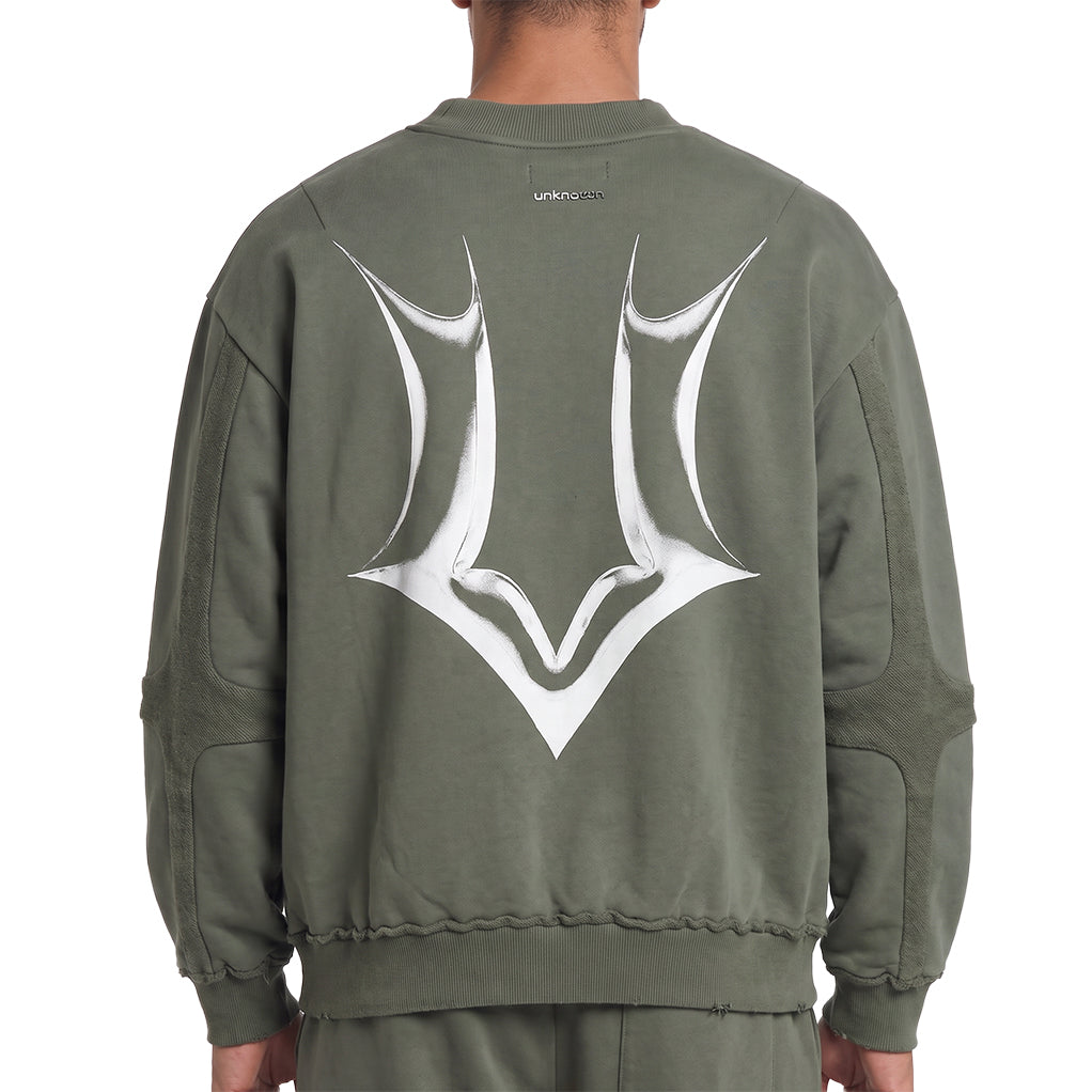 Unknown heavyweight cotton fleece crewneck sweatshirt by Unknown, view 2