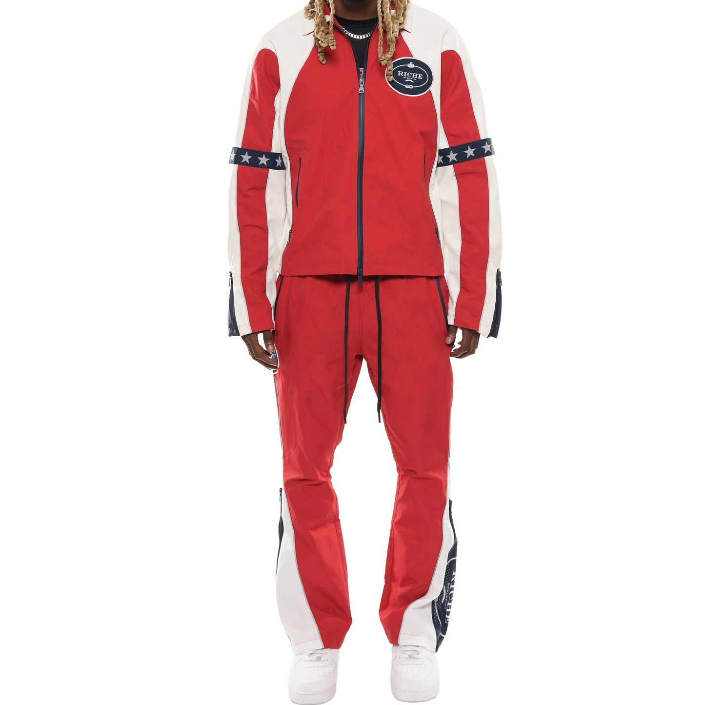 Star studded nylon jacket set By Vie+Riche-1