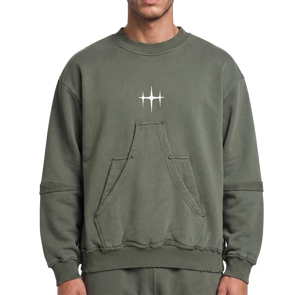 Unknown heavyweight cotton fleece crewneck sweatshirt by Unknown, view 1