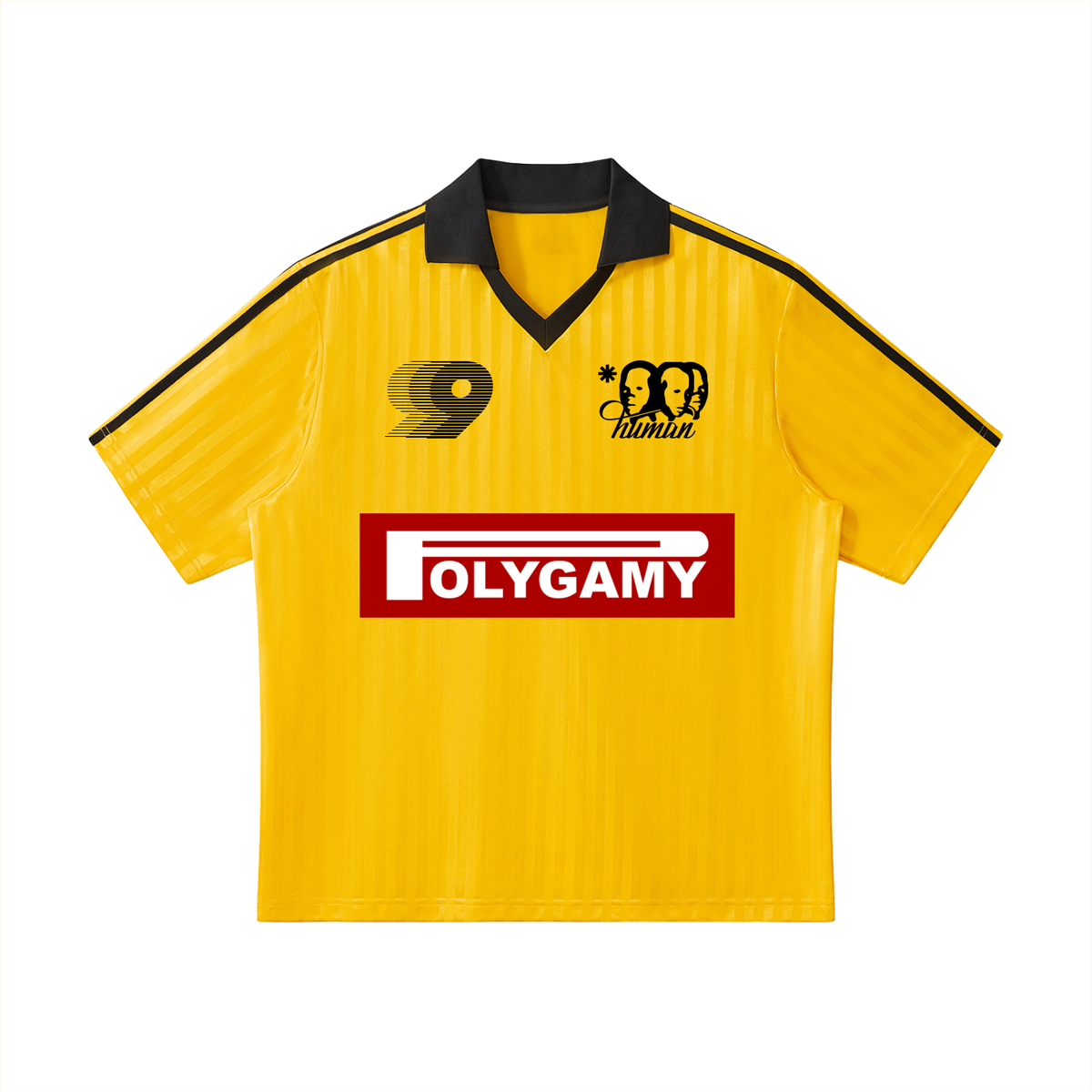 Polygamy striped soccer jersey by Vie+Riche, view 3