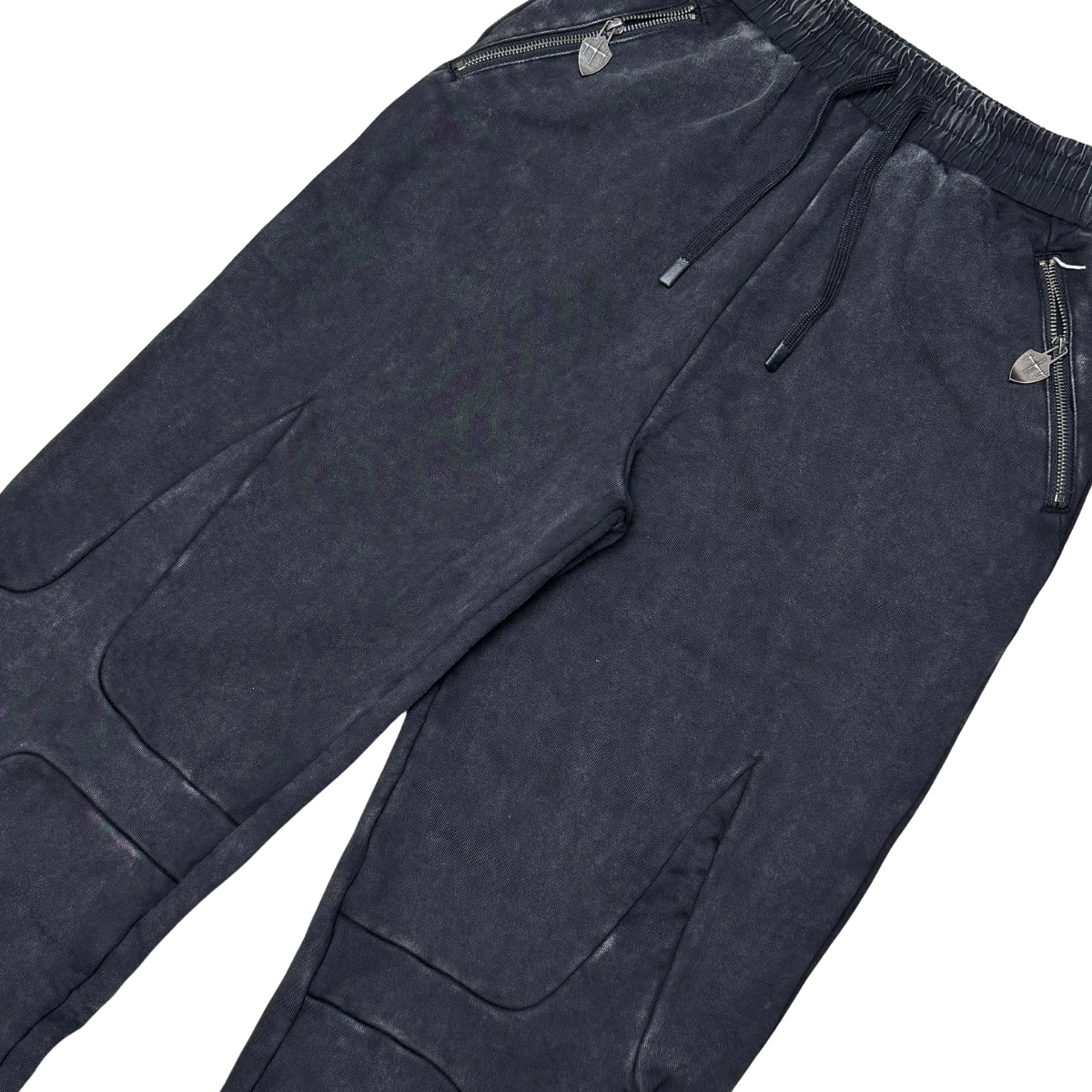 Unknown Sculpted Panel Acid-Wash Joggers by Unknown, view 3