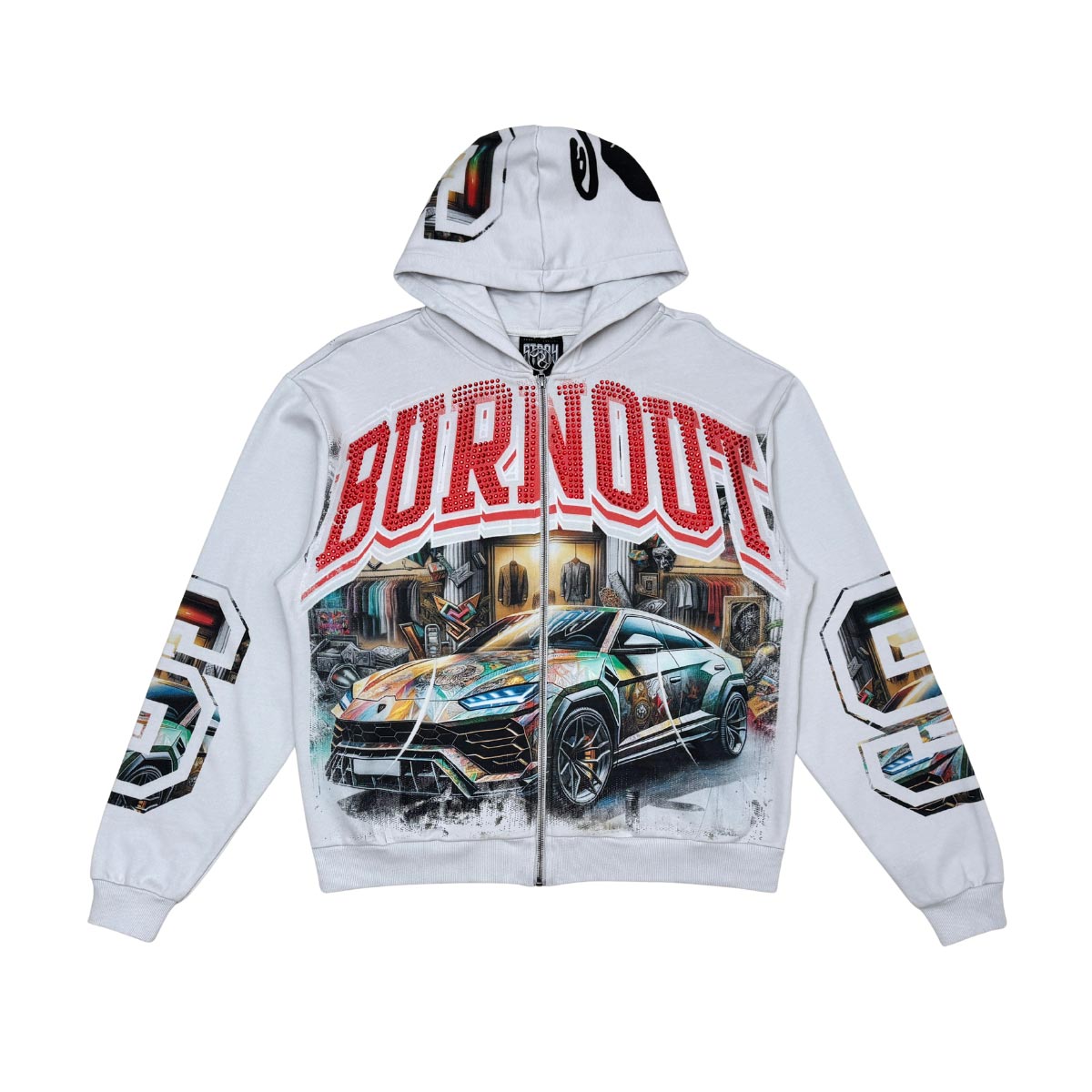 Stray burnout full-zip hoodie By Stray-3