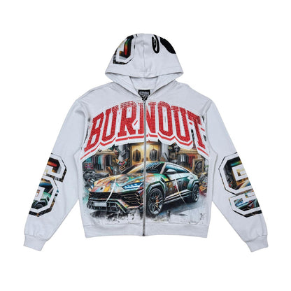 Stray burnout full-zip hoodie By Stray-3
