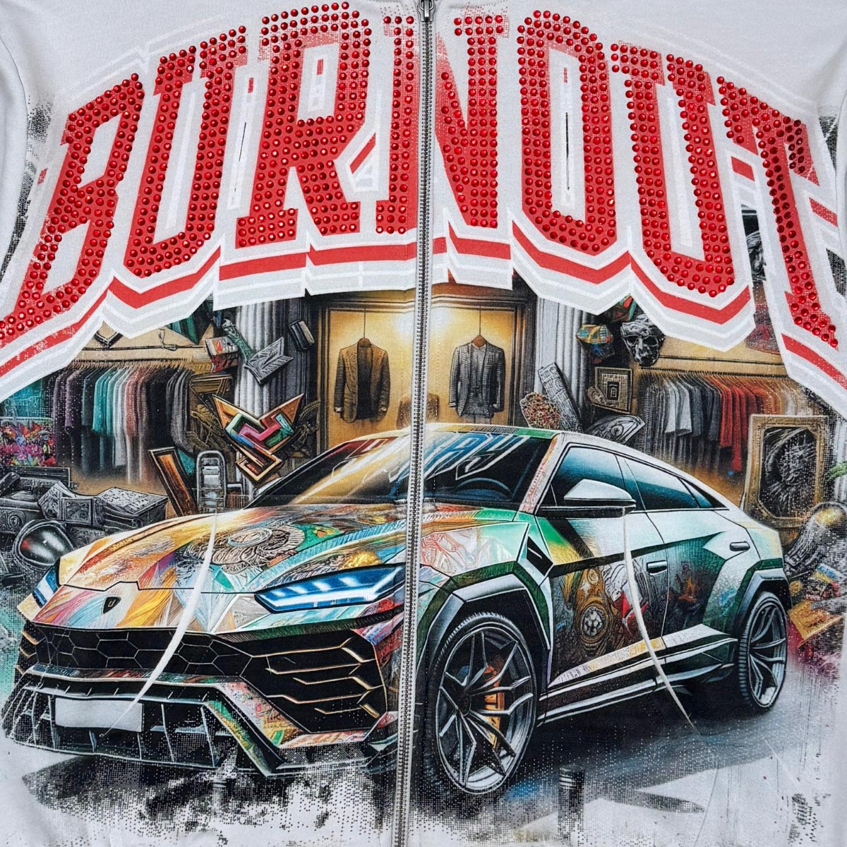 Stray burnout full-zip hoodie By Stray-5