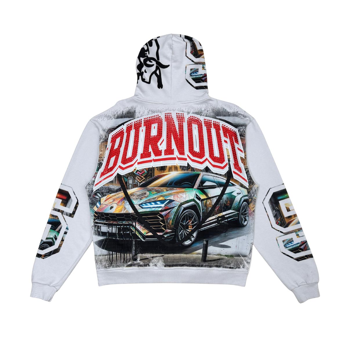 Stray burnout full-zip hoodie By Stray-4