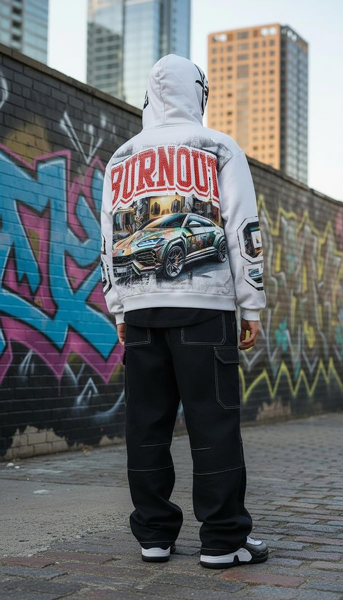 Stray burnout full-zip hoodie By Stray-7