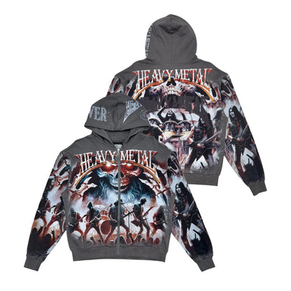 Stray heavy metal full-zip hoodie By Stray-1