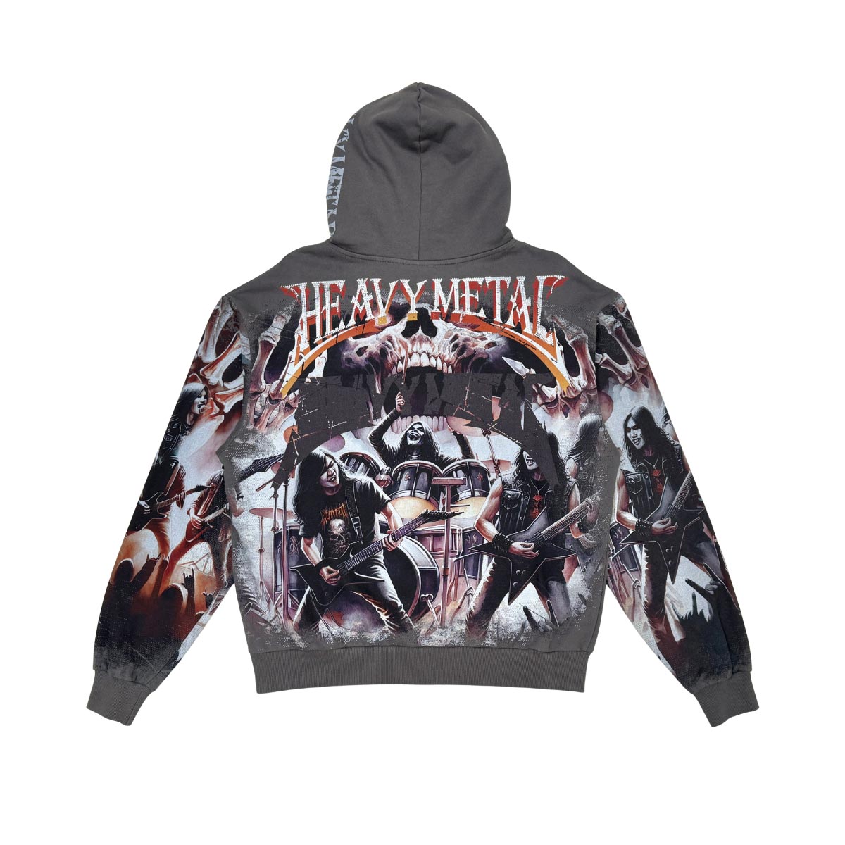 Stray heavy metal full-zip hoodie by VIERICHEPARIS, view 6