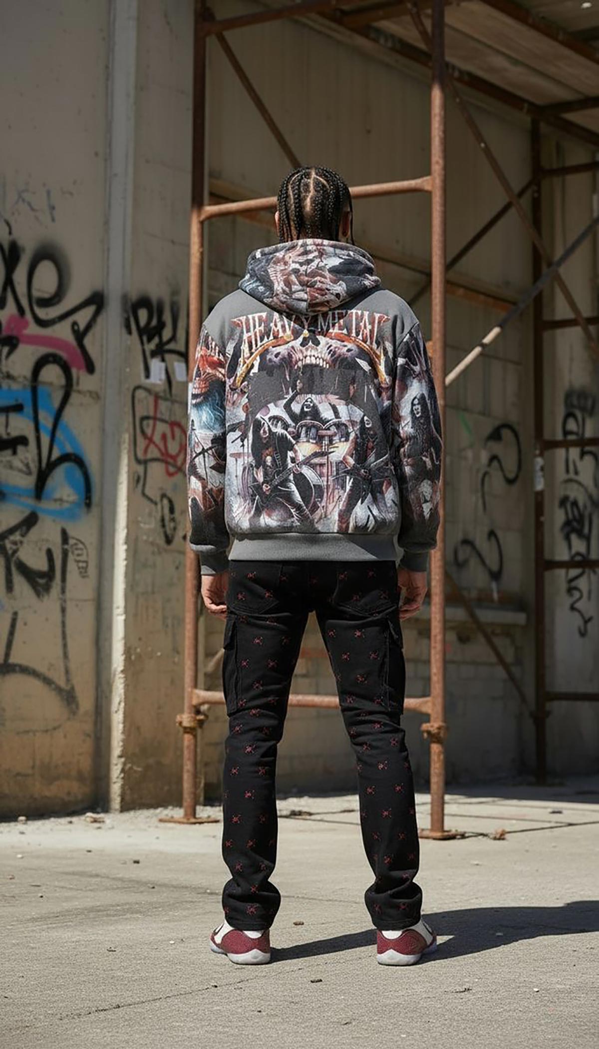 Stray heavy metal full-zip hoodie by VIERICHEPARIS, view 8